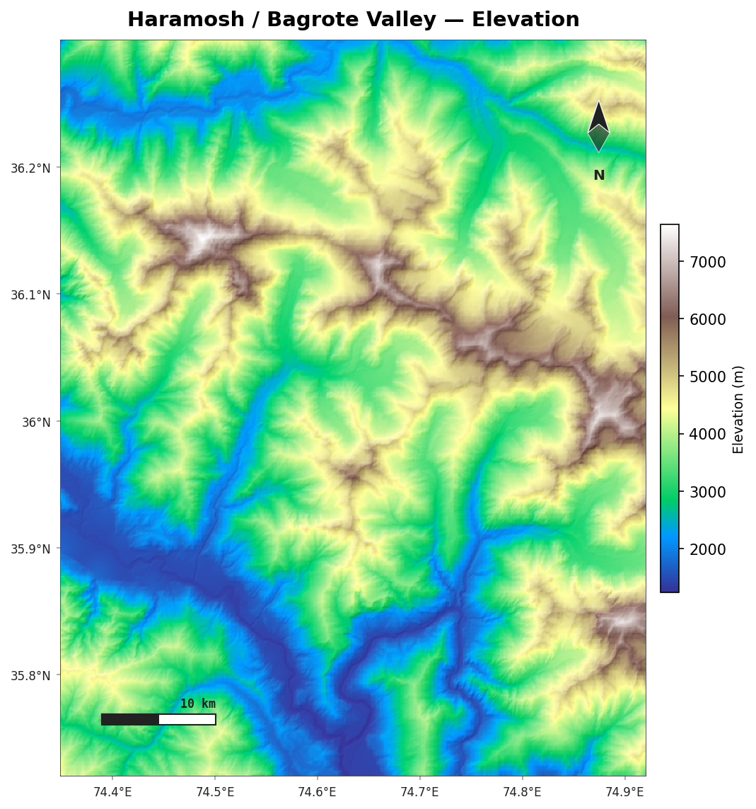 Shaded relief